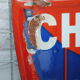 Enamelled plate Charrues Huard