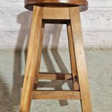 Burmese teak workshop stool