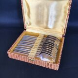 12 Liberty silver metal dessert spoons