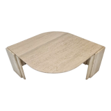 Italian travertine coffee table, 1980's