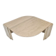Italian travertine coffee table, 1980's