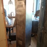 Cloakroom a waxed pickled metal door