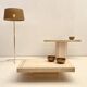 Travertine Coffee table 1960's Italy