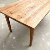 1950s farmhouse table, oak and pine