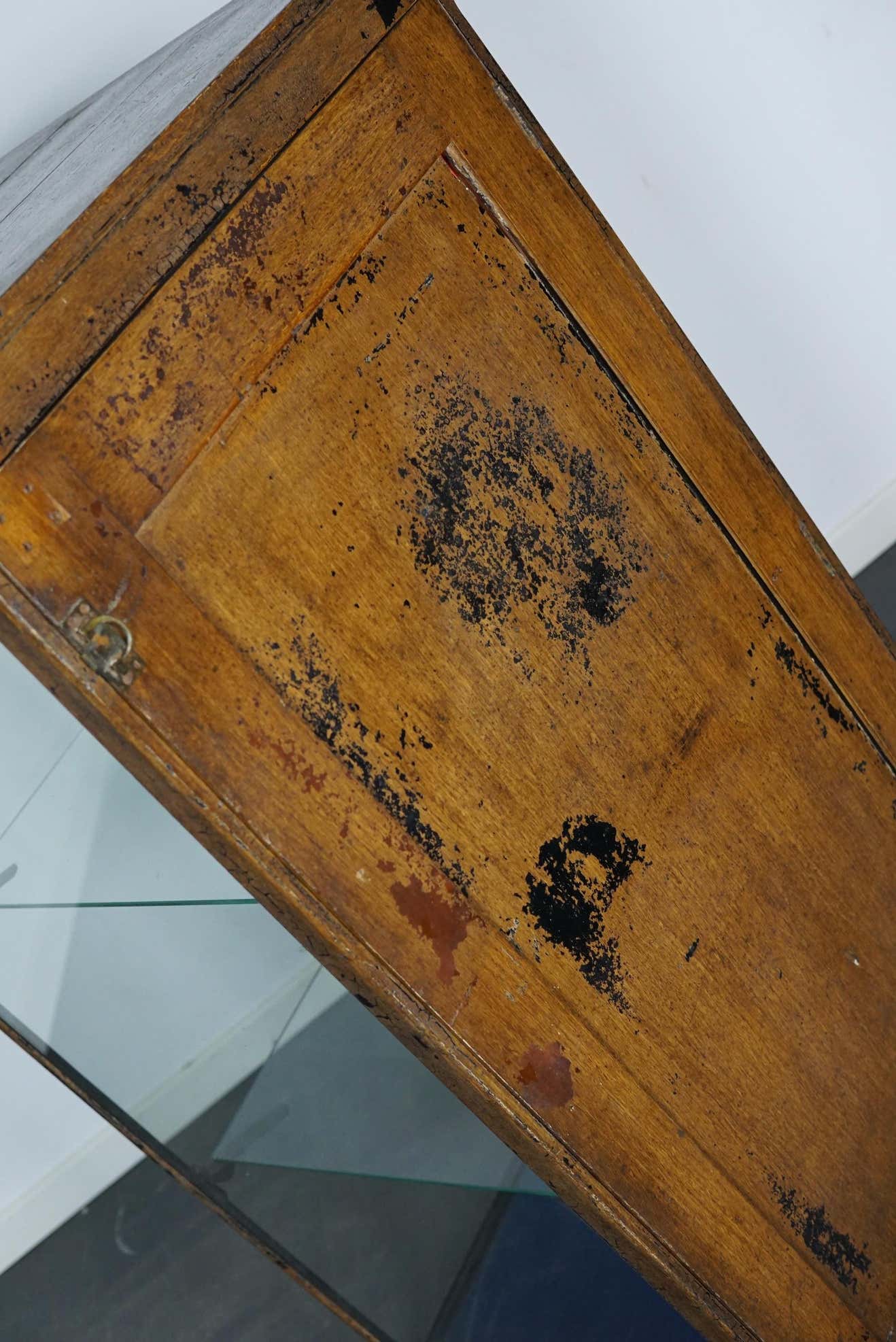 Mahogany showcase painted at the end of the nineteenth century