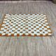 Ecru Moroccan rug with geometric patterns 250cm x 150cm