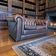 Vintage chocolate brown leather Chesterfield armchair/sofa