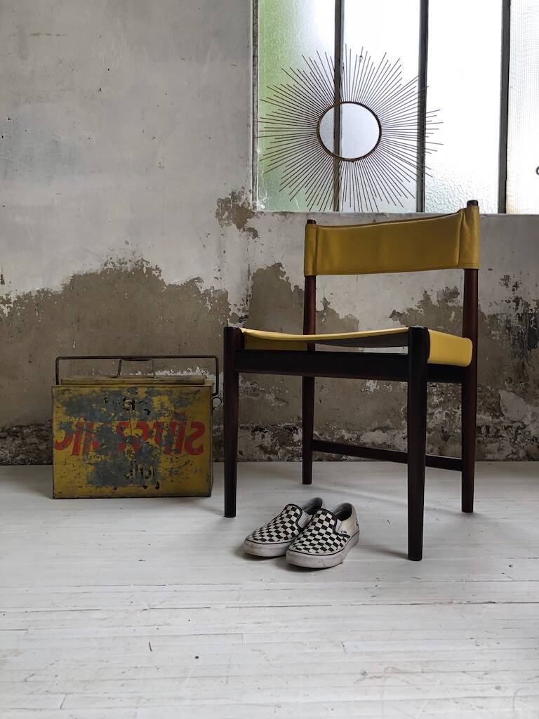 Rosewood leather chairs by Arne Vodder for Sibast