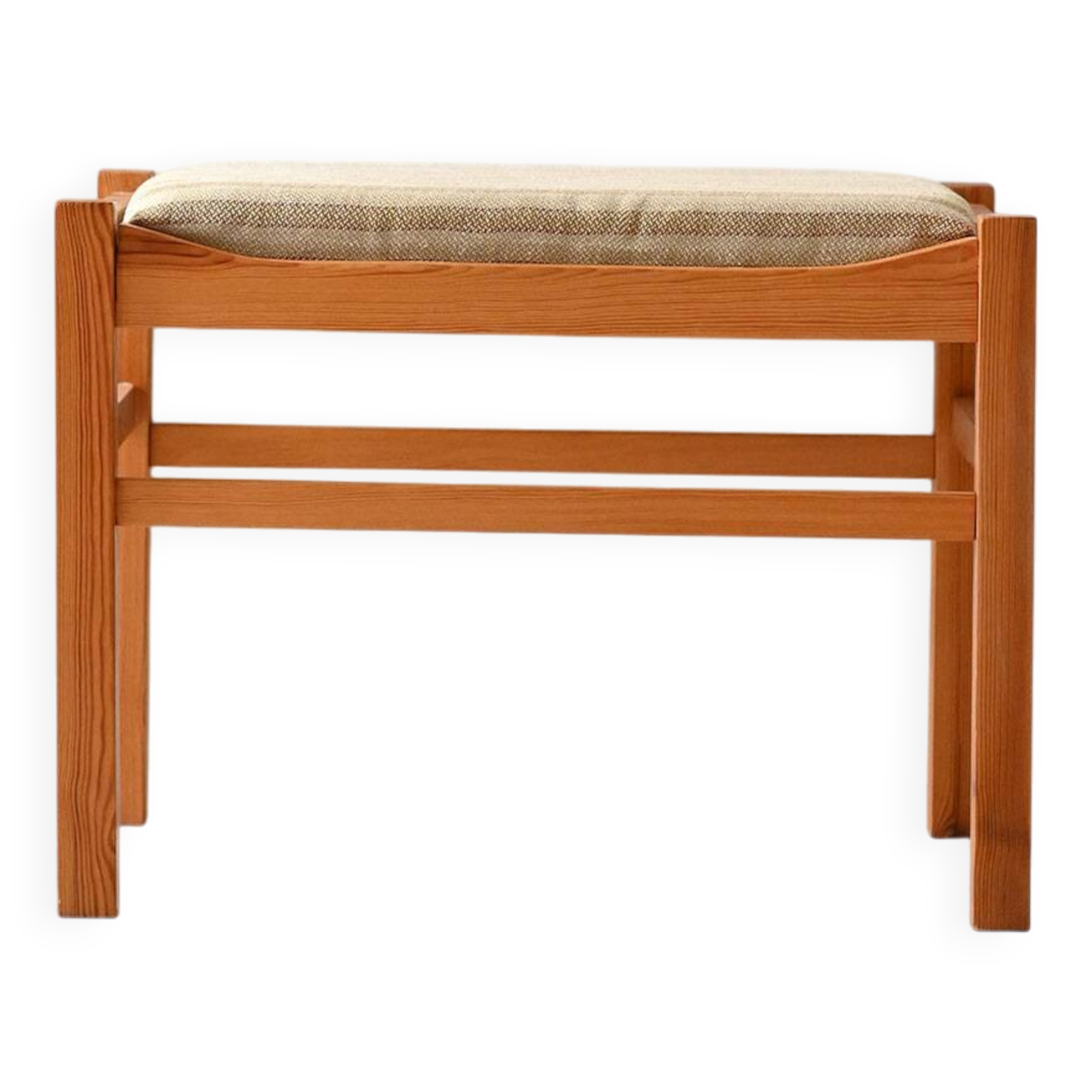 Scandinavian Oak Vintage Footstool