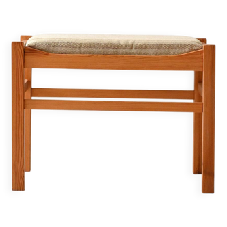 Repose-pieds vintage scandinave en chêne