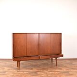 Mid-Century Danish Teak Highboard Model 13 by Gunni Omann for Omann Jun, 19