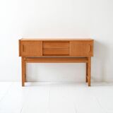 Meuble d'entrée scandinave vintage en teck clair