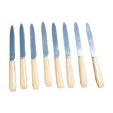 8 old bakelite / stainless steel dinner knives