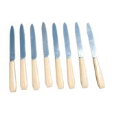 8 old bakelite / stainless steel dinner knives