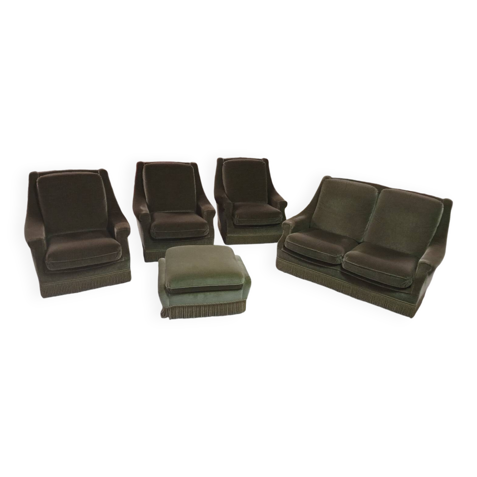 Vintage sofa armchair set