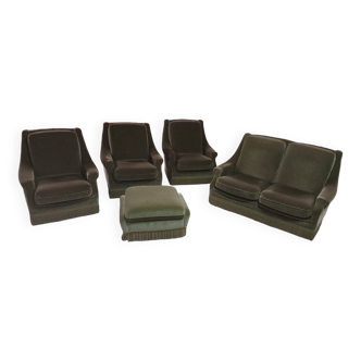 Ensemble canapé fauteuil vintage