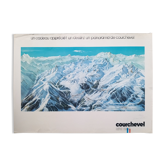 Affiche de ski poster de Courchevel par Pierre Novat - 1976