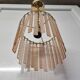 Suspension with pink glass pendants, 1980s