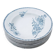 10 old deep plates made of ironstone with floral decoration