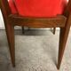 Suite de 6 chaises vintages scandinaves rouges