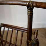 Bamboo and rattan magazine rack from the 70s
