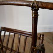 Bamboo and rattan magazine rack from the 70s