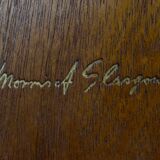 Buffet/canapé-lit milieu du siècle en teck par Morris de Glasgow. Mode vintage.