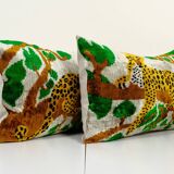 Paire de coussins Ikat