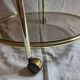 Vintage serving trolley with smoked glass from the 1970s