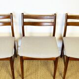 4 Scandinavian teak chairs 1960