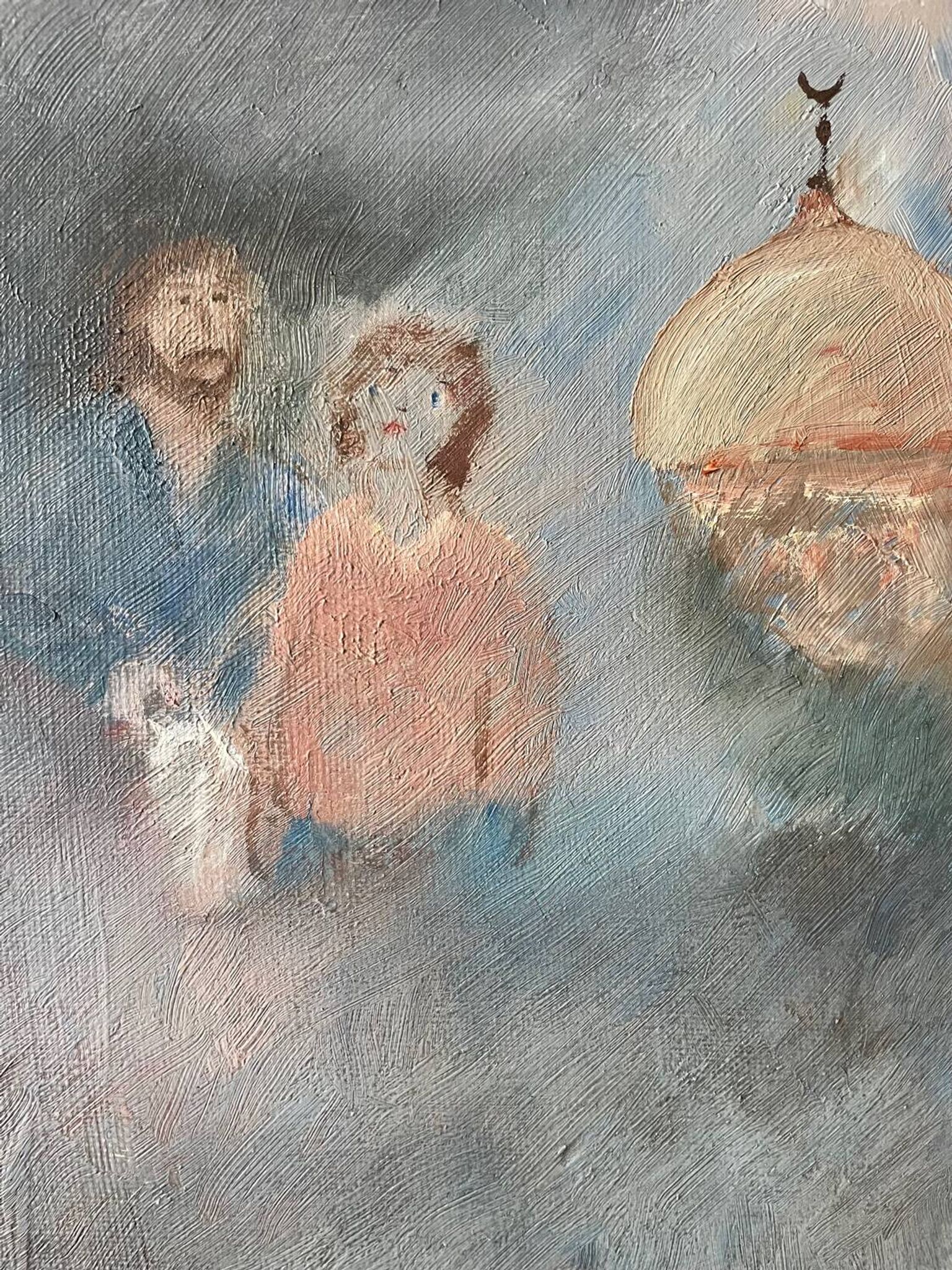 Tableau onirique vintage années 70