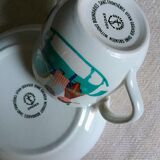 Children's dishes or birth gift Plate and bowl Utan gränser gustavsberg vintage design scan