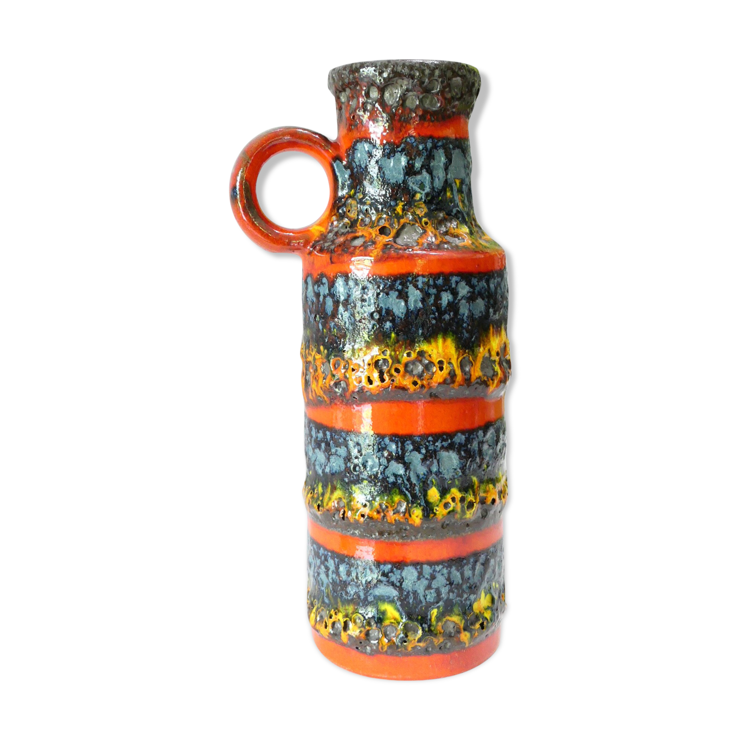 Modernist vase roll by Scheurich Germany 1972