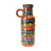 Vase moderniste rouleau par Scheurich Germany 1972