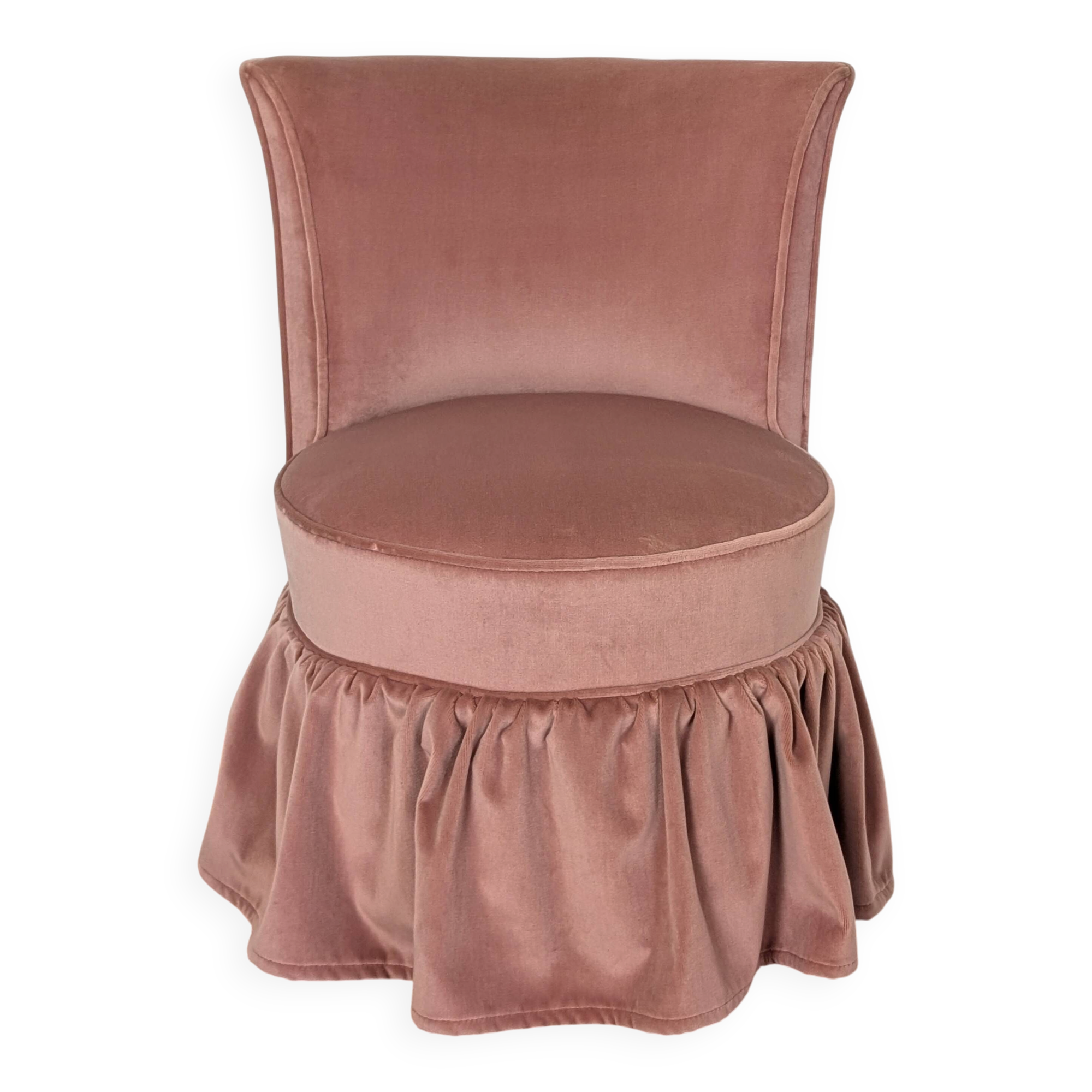 Fauteuil crapaud en velours