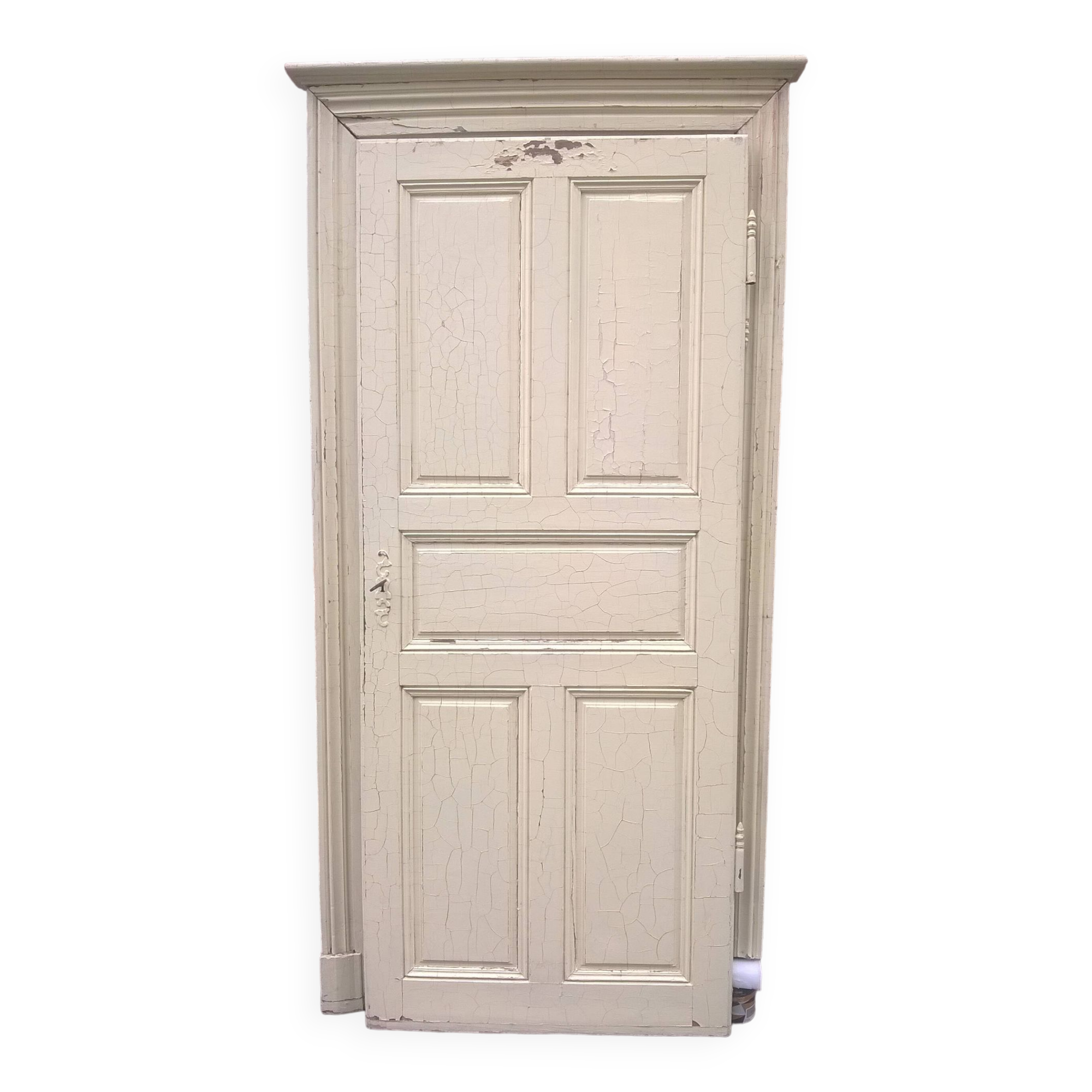 Porte mouluré avec cadre xix eme