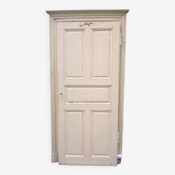 Molded door with 19th century frame