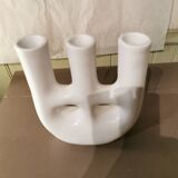 White Tadelakt Vase Morocco