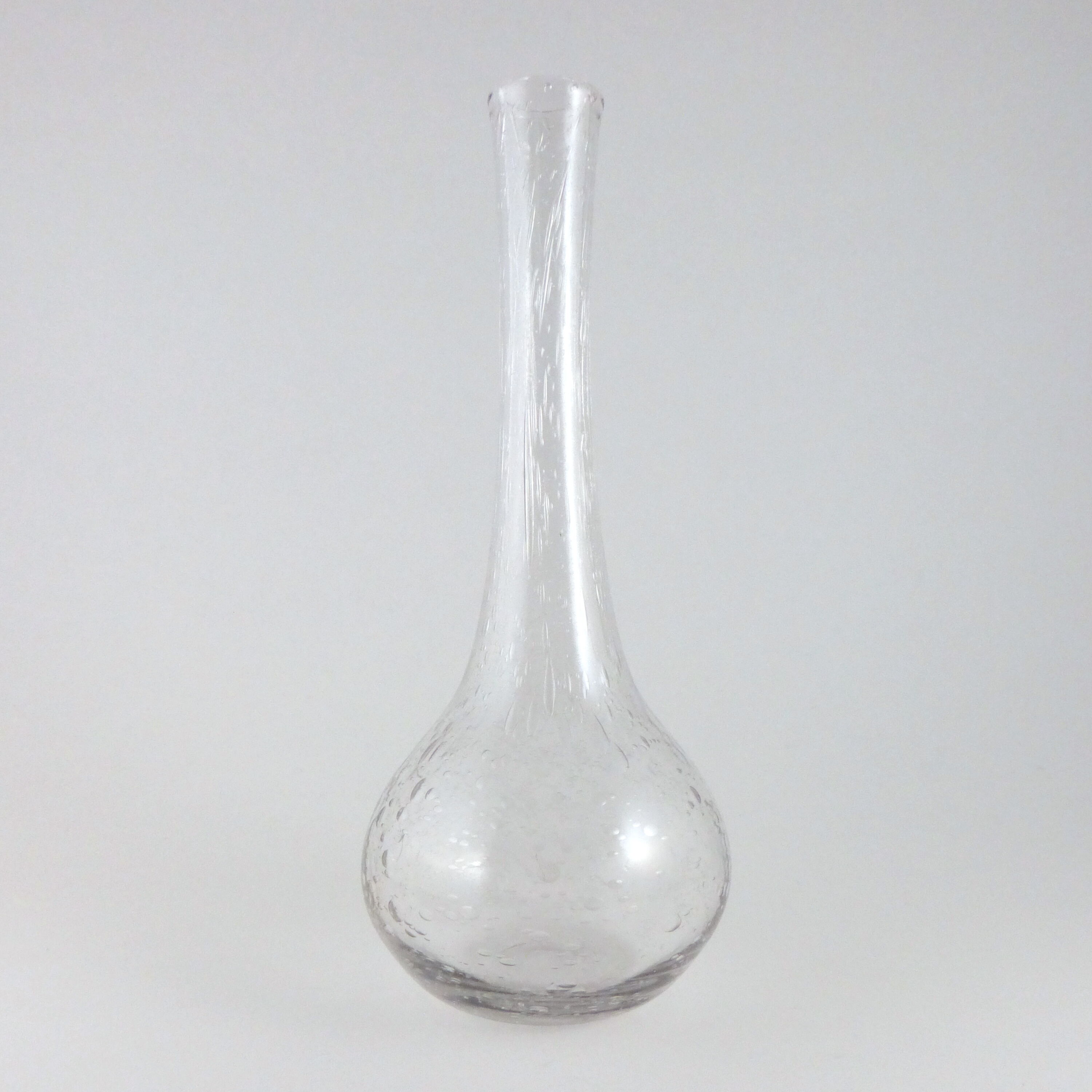 Vase praticality bubble glass glassware of Biot 1960/70