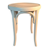 White lacquered beech stool 1950/1960.