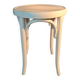 White lacquered beech stool 1950/1960.