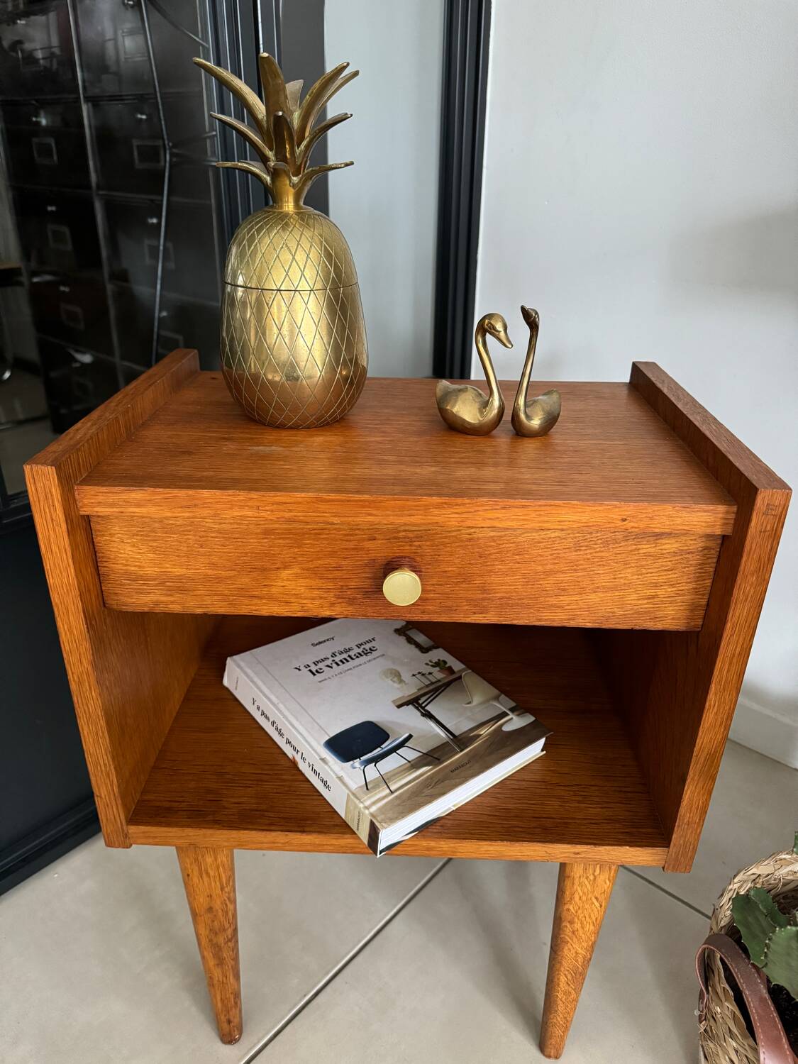 Vintage bedside table