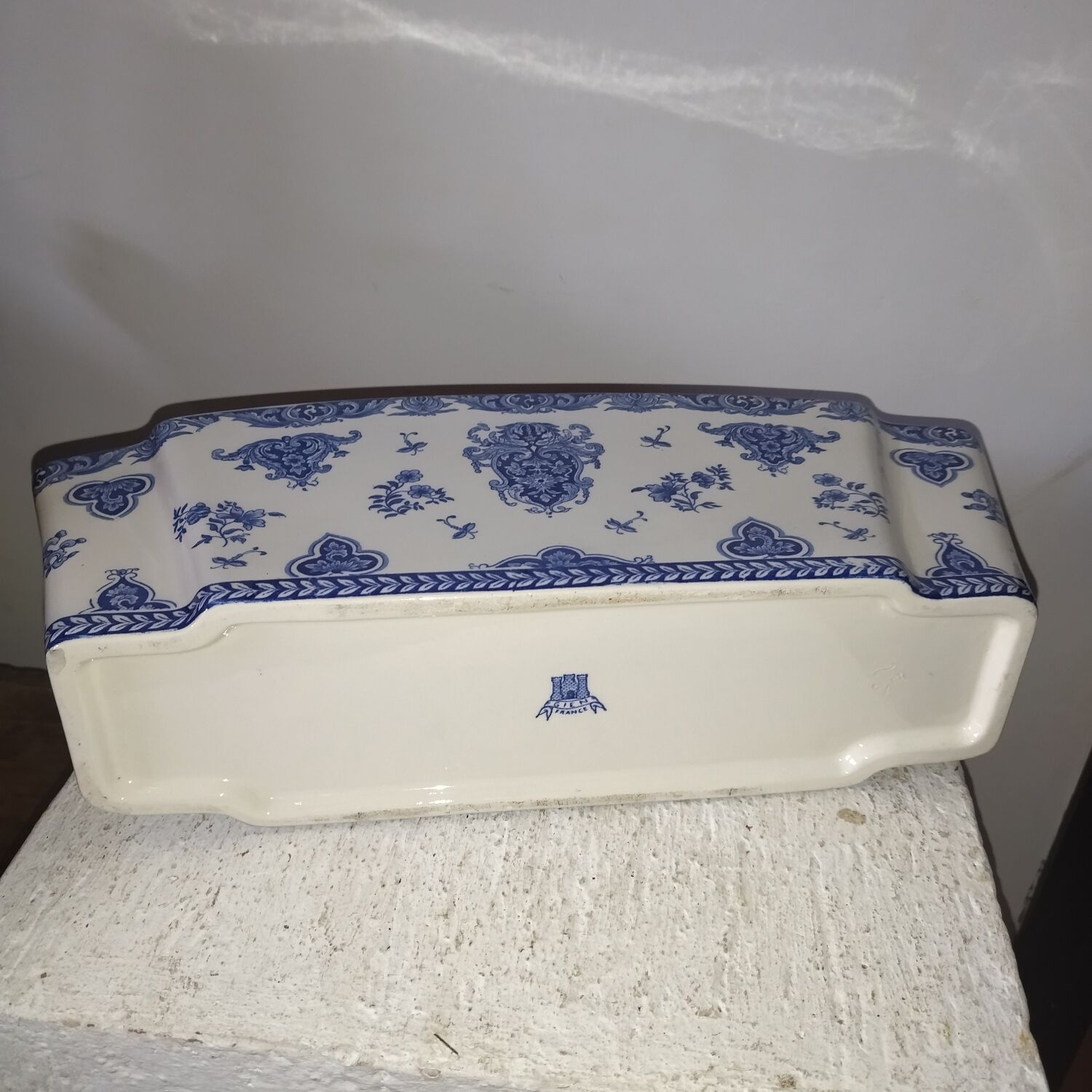 Vase in earthenware of Gien