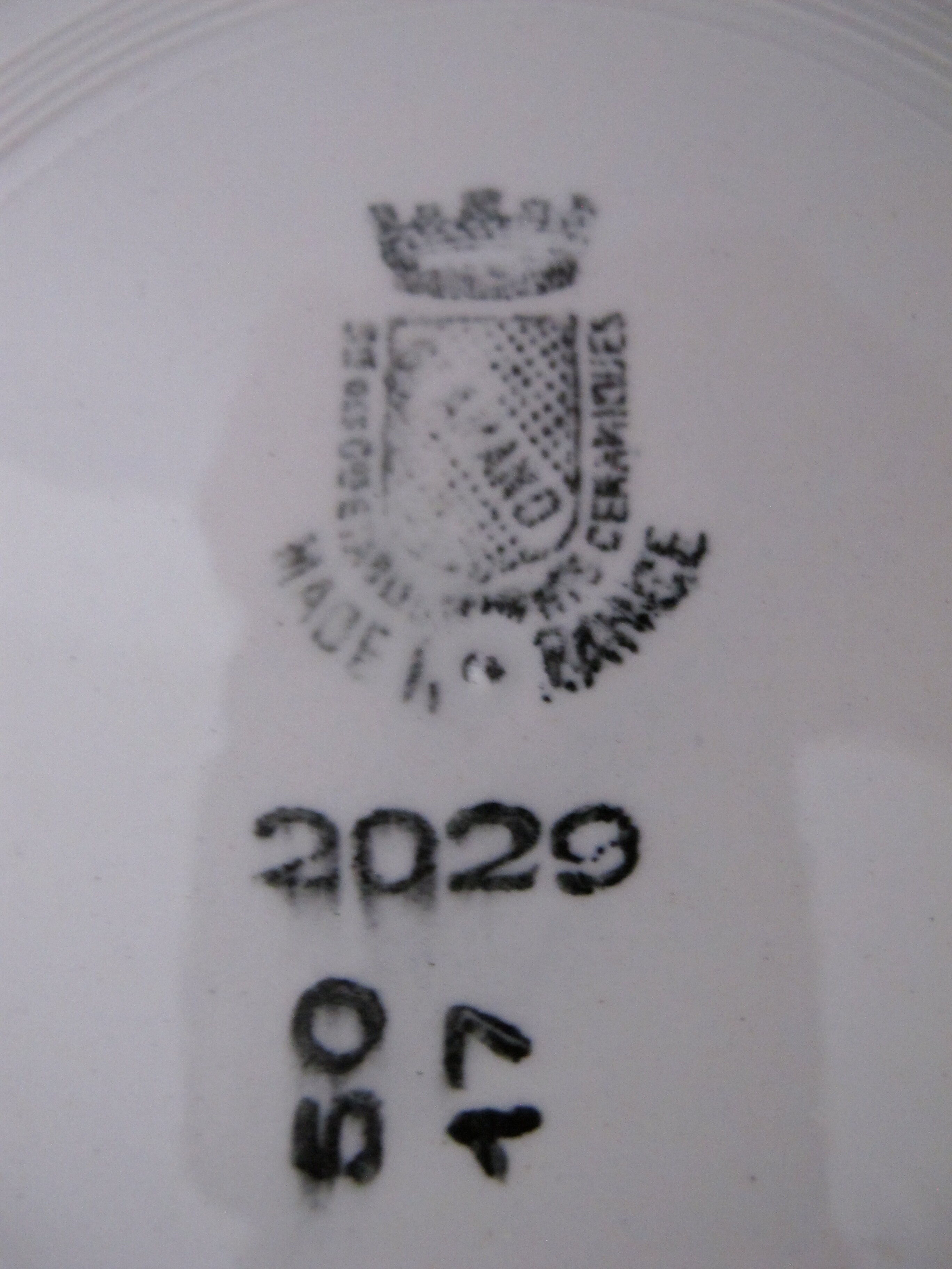 Lot 4 flat plates of st amand