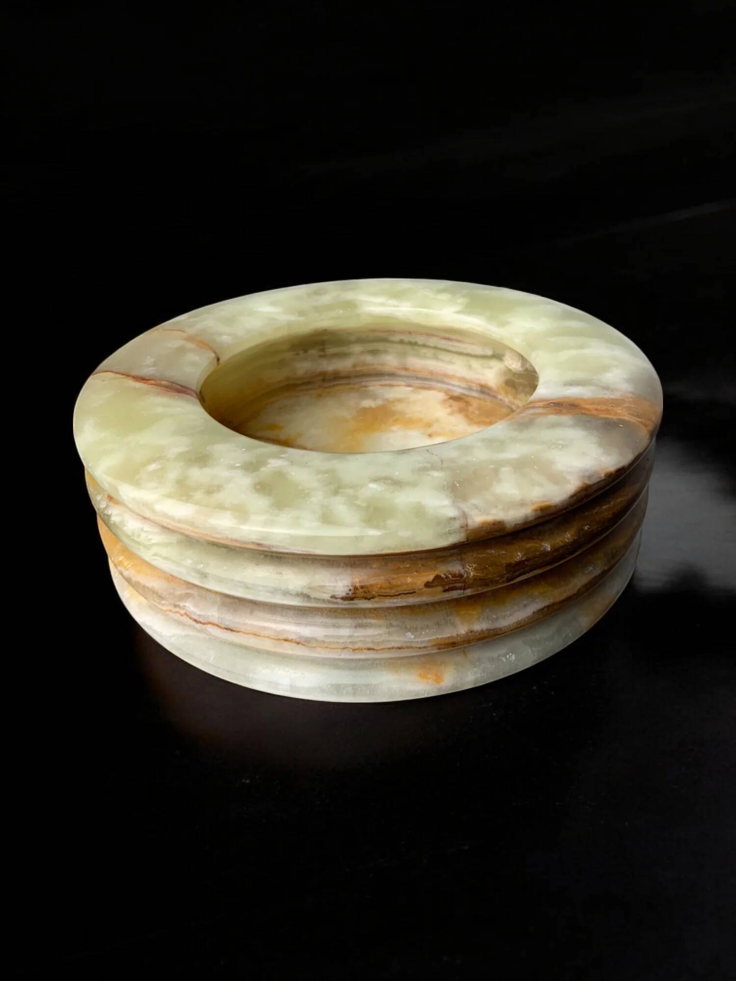 Mid-century onyx catchall ashtray, Italy, 1970s