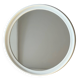Miroir mural rond en plastique beige de l'ère spatiale