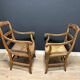 Ensemble de fauteuils provençaux antiques en bon état
