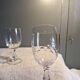 2 antique Baccarat crystal wine glasses, scales model, 1920s/30s