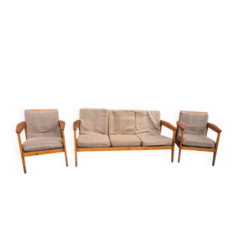 Ensemble Scandinave canapé 2 fauteuils