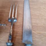 Vintage horn handle leg of lamb service